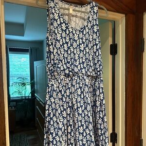 Mata Traders Blue Floral Dress